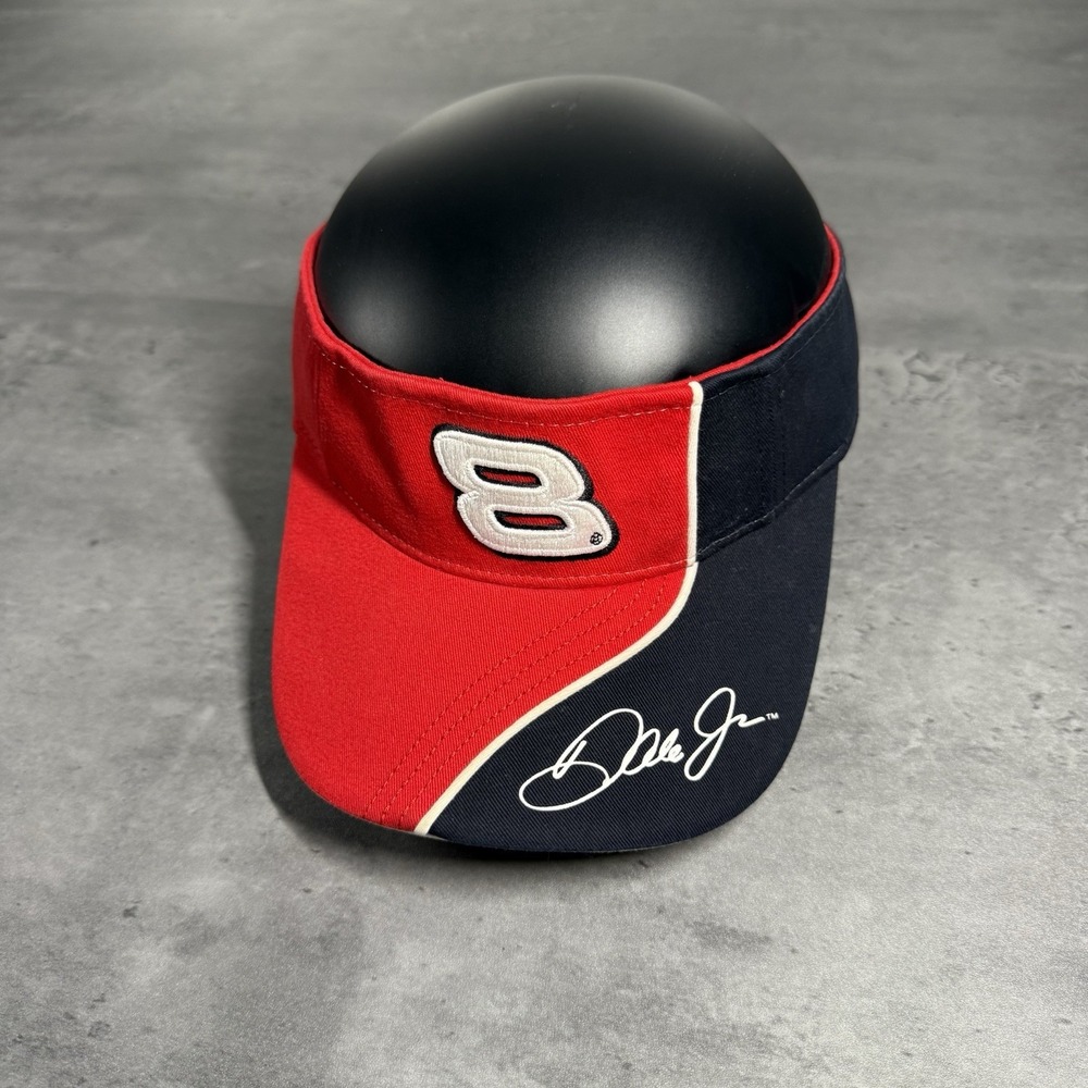 Vintage Dale Earnhardt Jr Visor Hat Red Chase Authentic Cap Racing Nascar F1